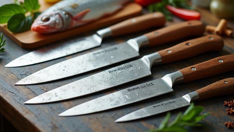 fillet knives in preparation