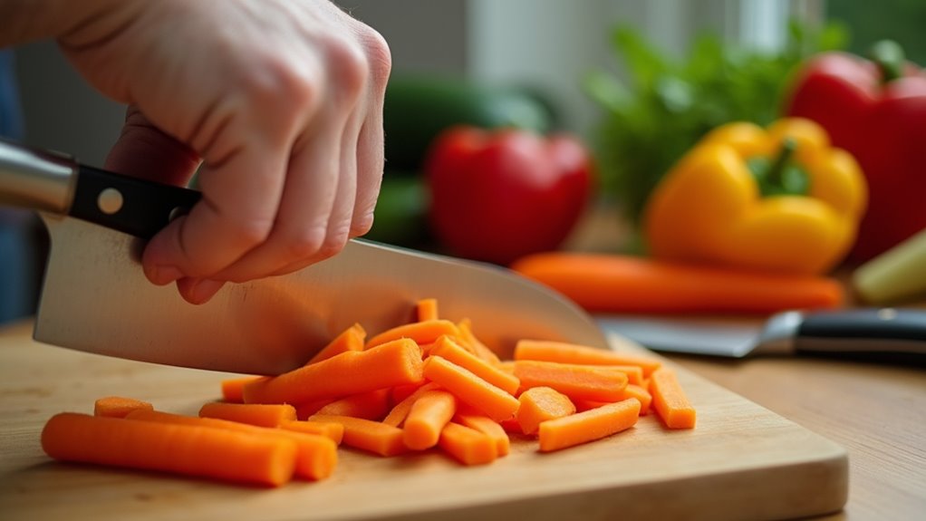julienne vegetables with safety