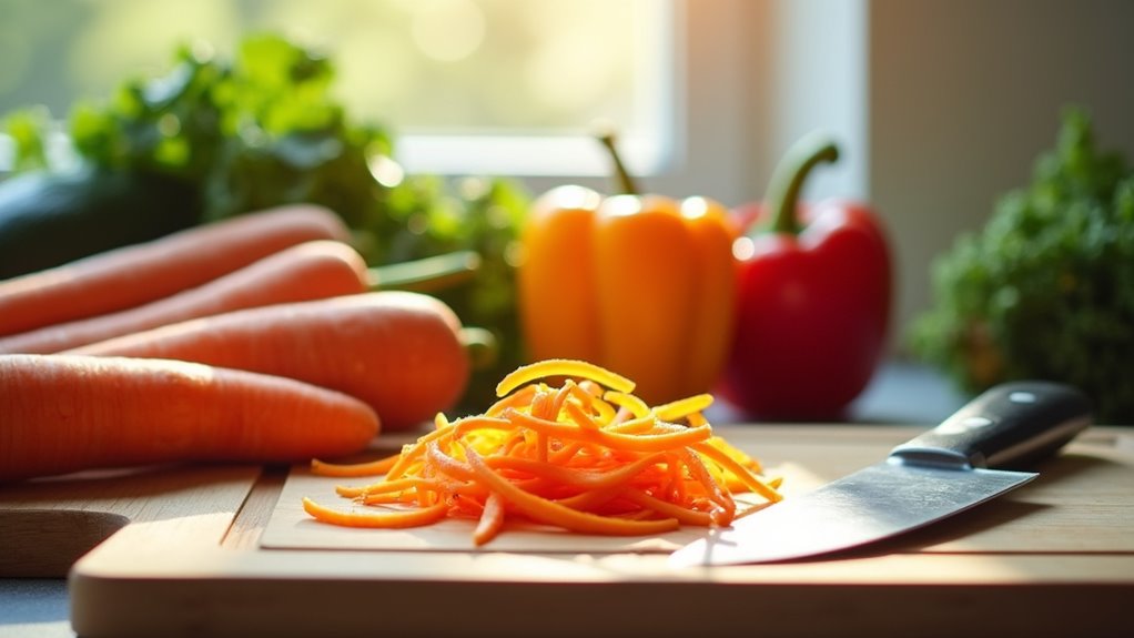 vegetable preparation for julienning